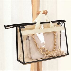 NEW Clear Purse Organization Storage Protective Dust Bag